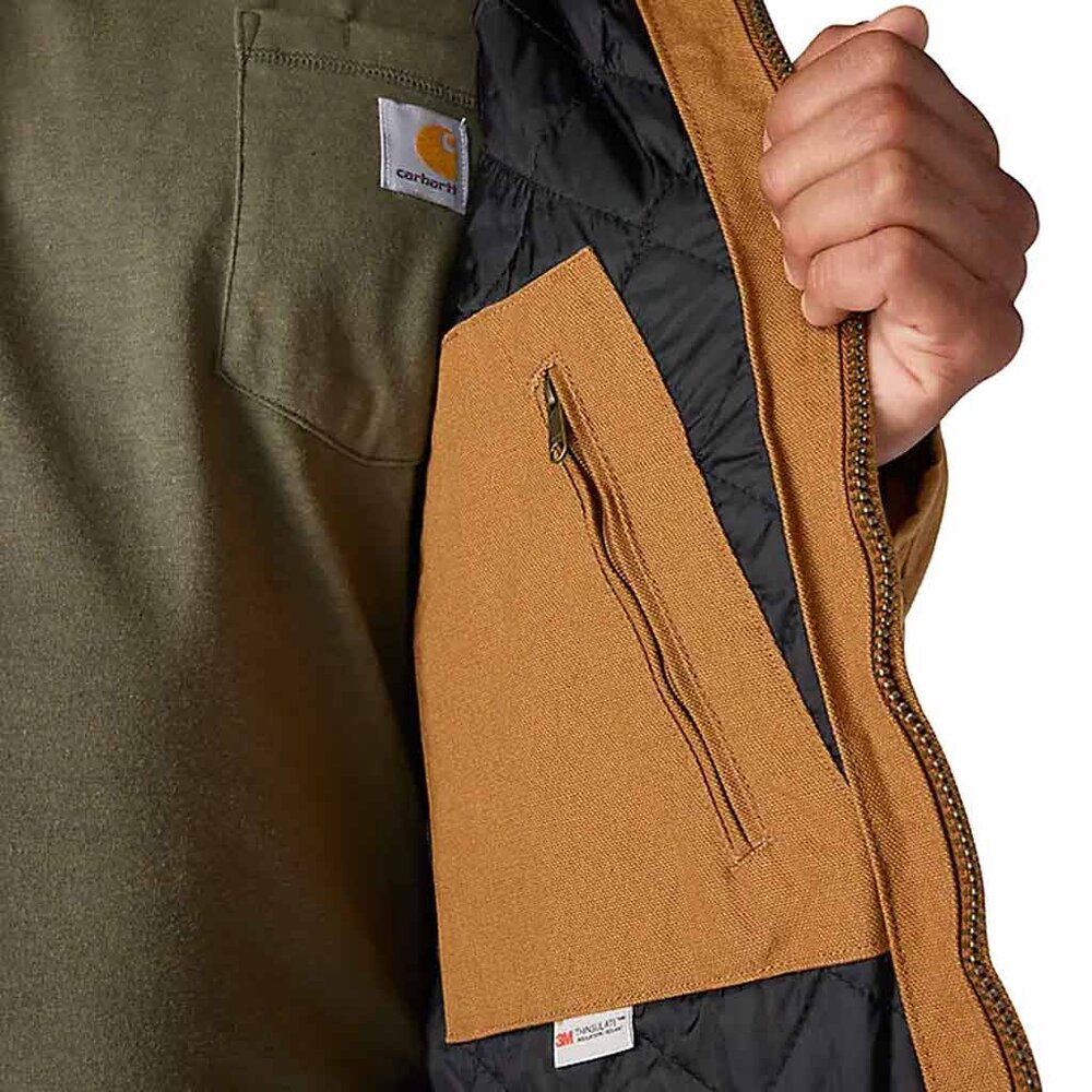 Carhartt Duck Active Bruin Werkjas Heren Carhartt Duck Active Bruin Werkjas Heren
