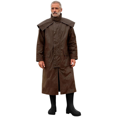 Game Stockman Long Cape Bruin Waxjas Heren Game Stockman Long Cape Bruin Waxjas Heren