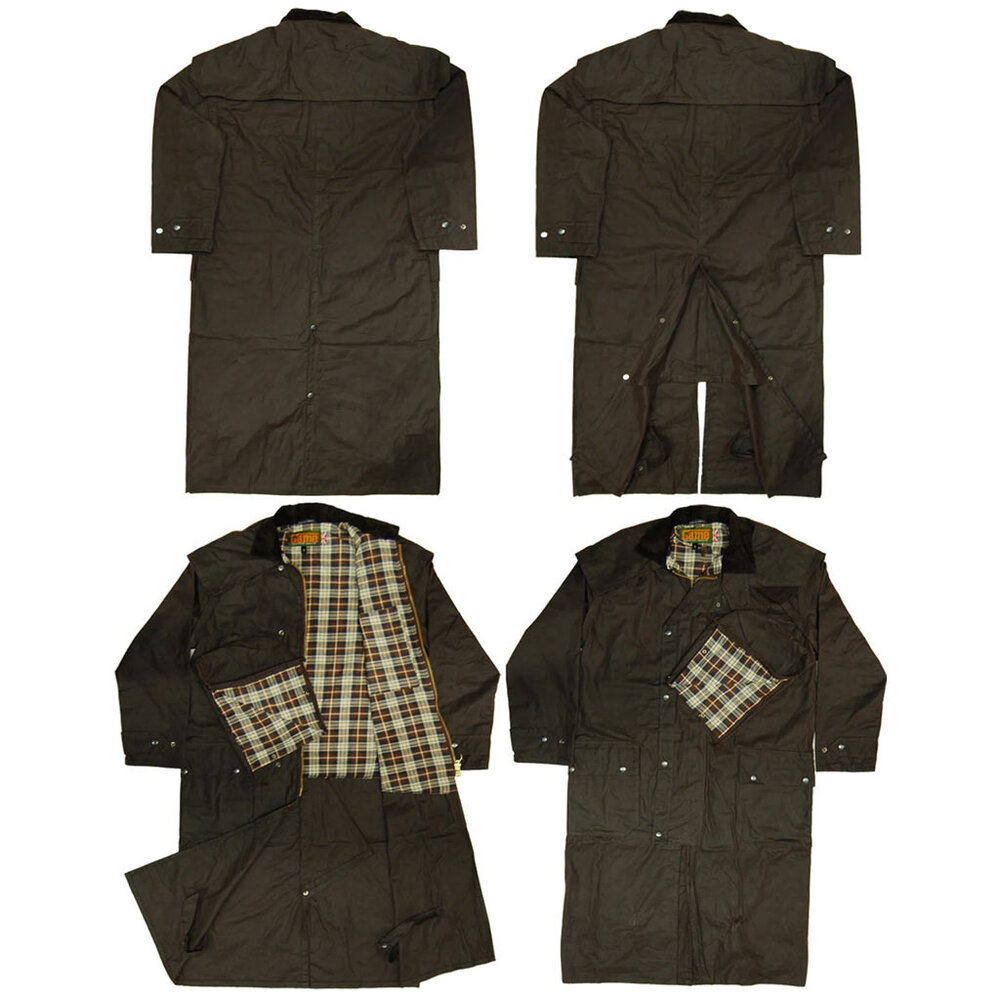 Game Stockman Long Cape Bruin Waxjas Heren Game Stockman Long Cape Bruin Waxjas Heren