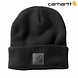 Carhartt Leatherette Watch Cap Zwart Muts Carhartt Leatherette Watch Cap Zwart Muts
