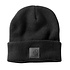 Leatherette Watch Cap Zwart Muts Leatherette Watch Cap Zwart Muts