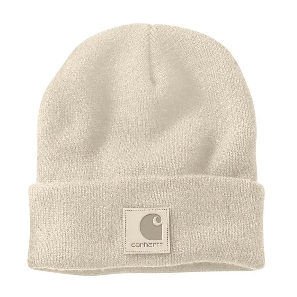 Carhartt Leatherette Watch Cap Oat Milk Muts Carhartt Leatherette Watch Cap Oat Milk Muts