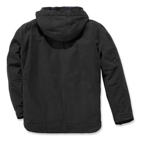 Carhartt Washed Duck Sherpa-Lined Zwart Werkjas Heren