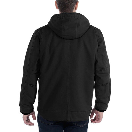 Carhartt Washed Duck Sherpa-Lined Zwart Werkjas Heren