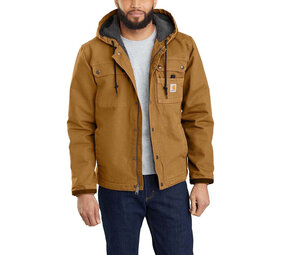 Carhartt Washed Duck Sherpa-Lined Bruin Werkjas Heren Carhartt Washed Duck Sherpa-Lined Bruin Werkjas Heren