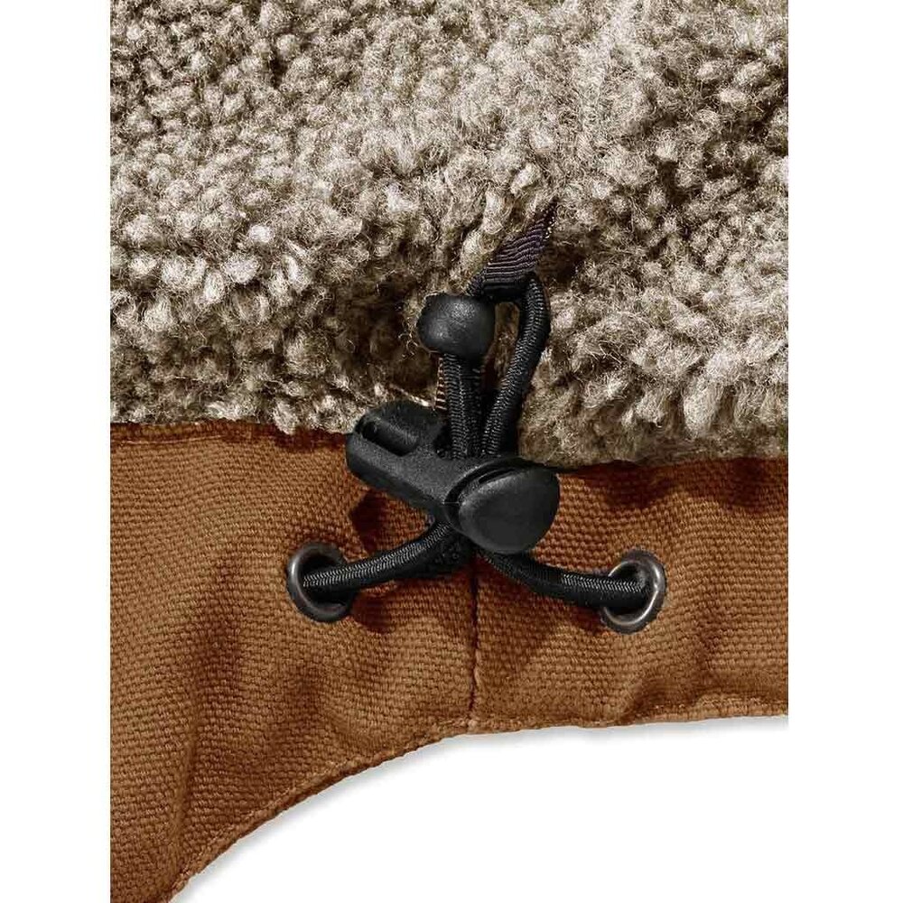 Carhartt Washed Duck Sherpa-Lined Bruin Werkjas Heren