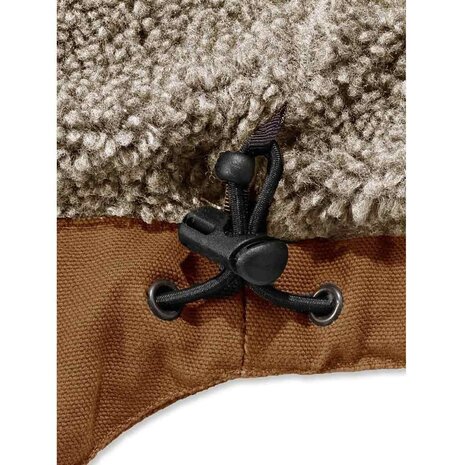 Carhartt Washed Duck Sherpa-Lined Bruin Werkjas Heren