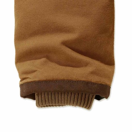 Carhartt Washed Duck Sherpa-Lined Bruin Werkjas Heren