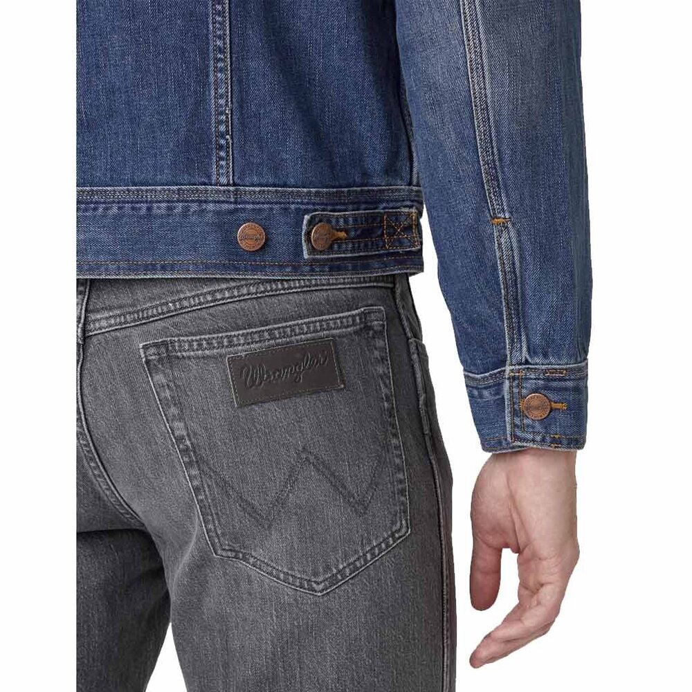 Wrangler Classic Jacket Mid Stone Spijkerjack Heren