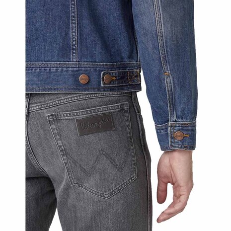 Wrangler Classic Jacket Mid Stone Spijkerjack Heren