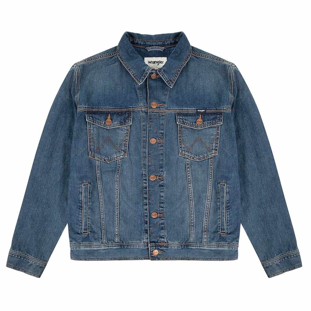 Wrangler Classic Jacket Mid Stone Spijkerjack Heren