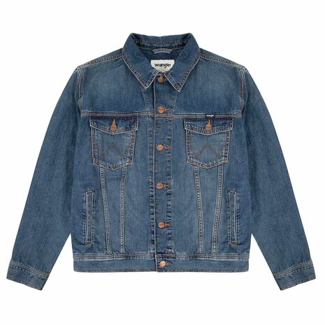 Wrangler Classic Jacket Mid Stone Spijkerjack Heren