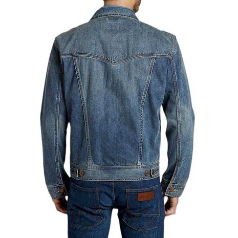 Wrangler Classic Jacket Mid Stone Spijkerjack Heren