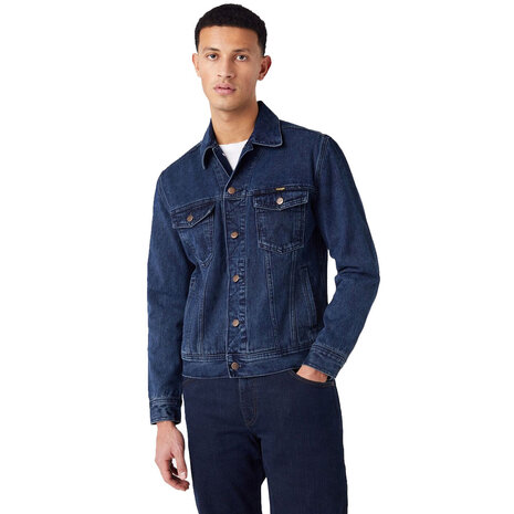 Wrangler Authentic Jacket Coal Bluestone Spijkerjack Heren