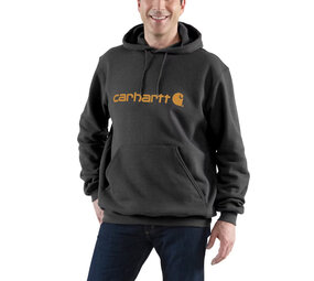 Carhartt Marquette Logo Carbon Heather Sweatshirt Heren Carhartt Marquette Logo Carbon Heather Sweatshirt Heren
