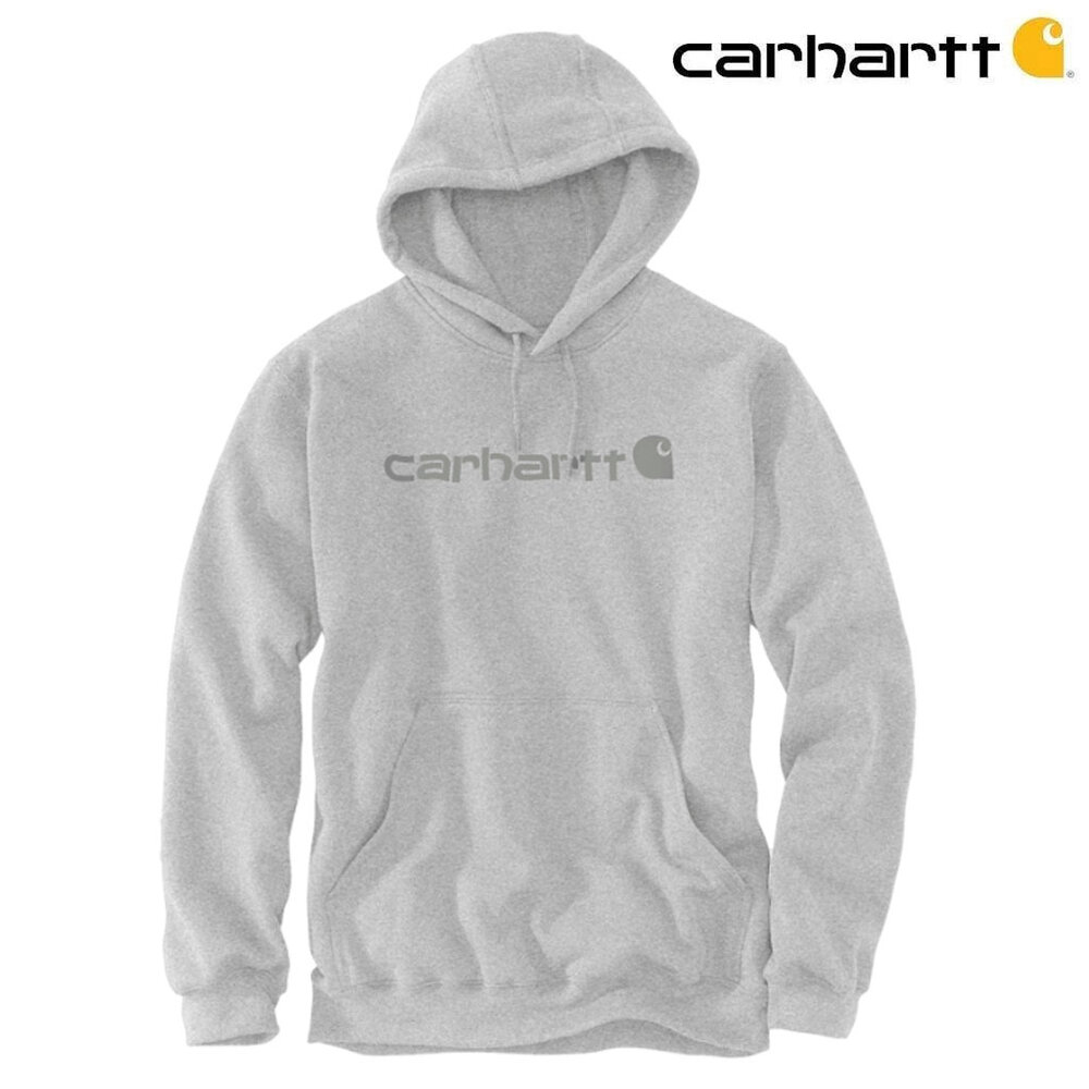 Carhartt Marquette Logo Heather Grey Sweatshirt Heren