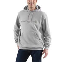 Carhartt Marquette Logo Heather Grey Sweatshirt Heren
