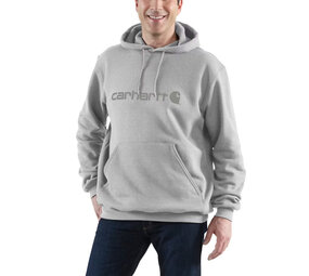 Carhartt Marquette Logo Heather Grey Sweatshirt Heren