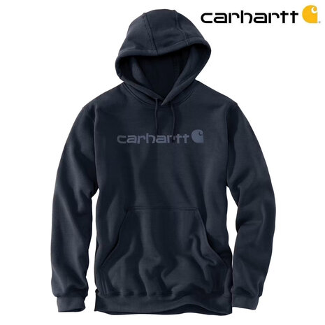 Carhartt Marquette Logo Navy Sweatshirt Heren