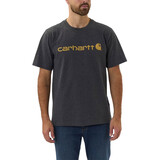 Carhartt Dearborn Logo Shortsleeve Carbon Heather T-Shirt Heren