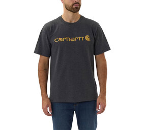 Carhartt Dearborn Logo Shortsleeve Carbon Heather T-Shirt Heren