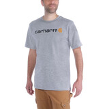 Carhartt Dearborn Logo Shortsleeve Heather Gray T-Shirt Heren