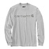 Dearborn Relaxed Longsleeve Logo Heather Gray Shirt Heren