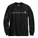 Carhartt  Dearborn Relaxed Longsleeve Logo Black Shirt Heren
