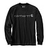 Dearborn Relaxed Longsleeve Logo Black Shirt Heren