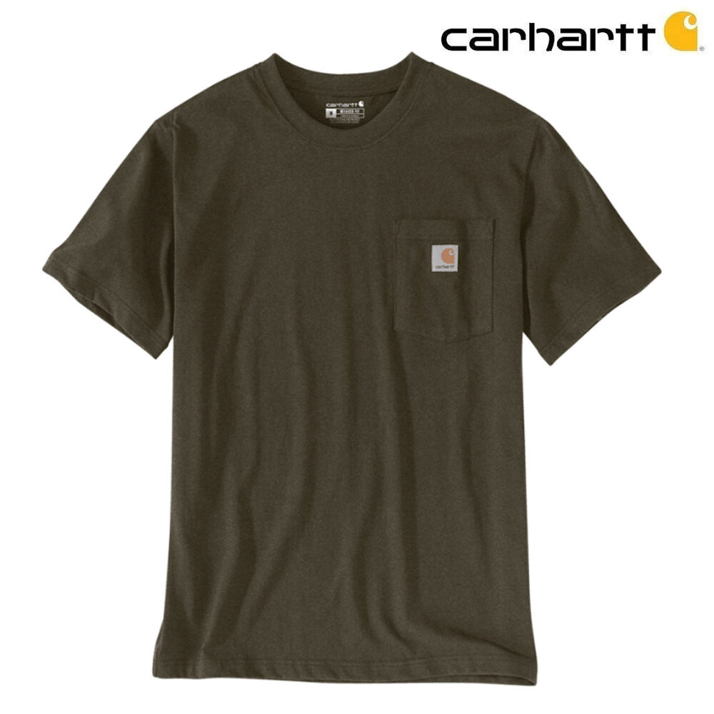 Carhartt Dearborn Pocket Shortsleeve Burnished Logs Heather T-Shirt Heren