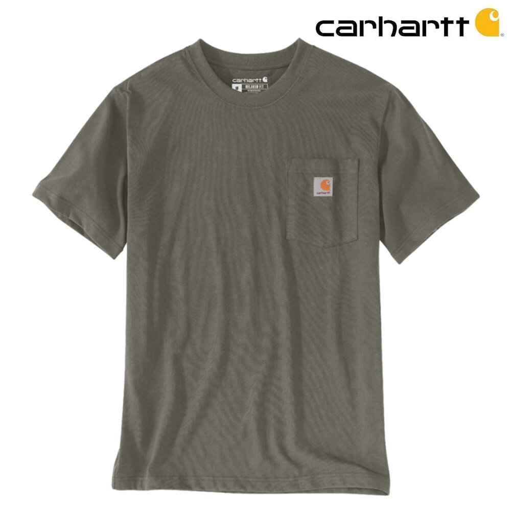 Carhartt Dearborn Pocket Shortsleeve Dusty Olive T-Shirt Heren