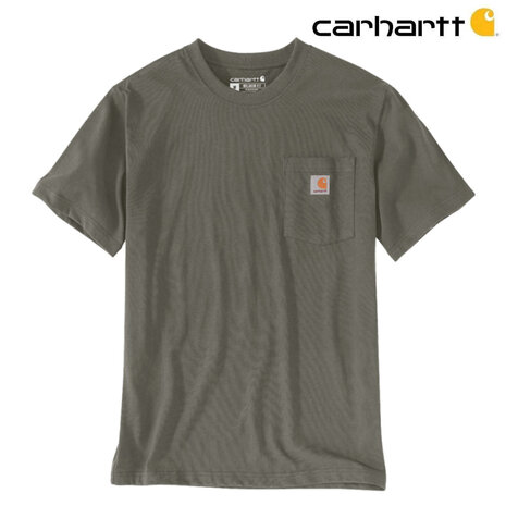 Carhartt Dearborn Pocket Shortsleeve Dusty Olive T-Shirt Heren