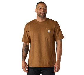Carhartt Dearborn Pocket Shortsleeve Bruin T-Shirt Heren