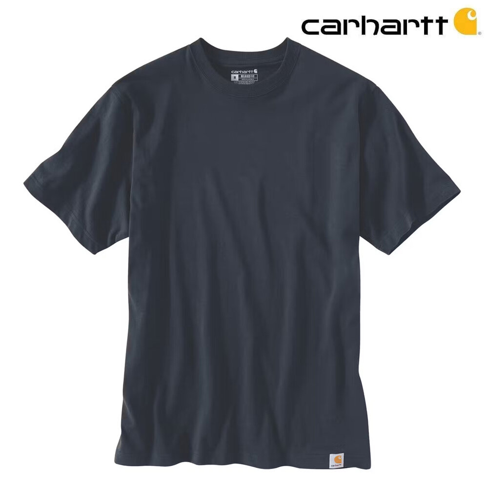 Carhartt Dearborn Shortsleeve Navy T-Shirt Heren