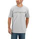 Carhartt Dearborn Logo Shortsleeve Heather Gray/Gray T-Shirt Heren