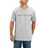 Dearborn Logo Shortsleeve Heather Gray/Gray T-Shirt Heren