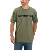 Carhartt Dearborn Logo Shortsleeve Dusty Olive T-Shirt Heren