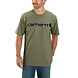 Carhartt Dearborn Logo Shortsleeve Dusty Olive T-Shirt Heren