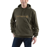 Carhartt Marquette Logo  Burnished Logs Heather Sweatshirt Heren