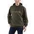 Marquette Logo  Burnished Logs Heather Sweatshirt Heren