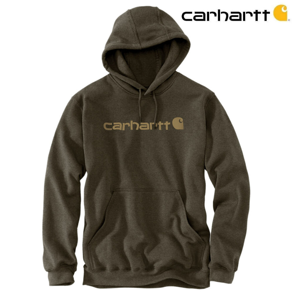 Carhartt Marquette Logo  Burnished Logs Heather Sweatshirt Heren