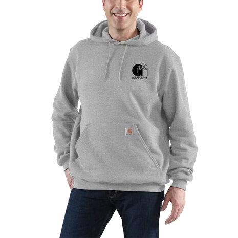 Carhartt Force Logo Asphalt Heather Sweatshirt Heren