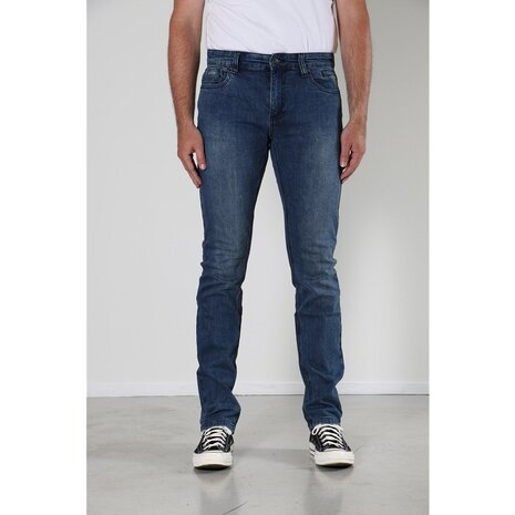 New Star  999 JV-SLIM Stretch Denim Stone Used Jeans Heren