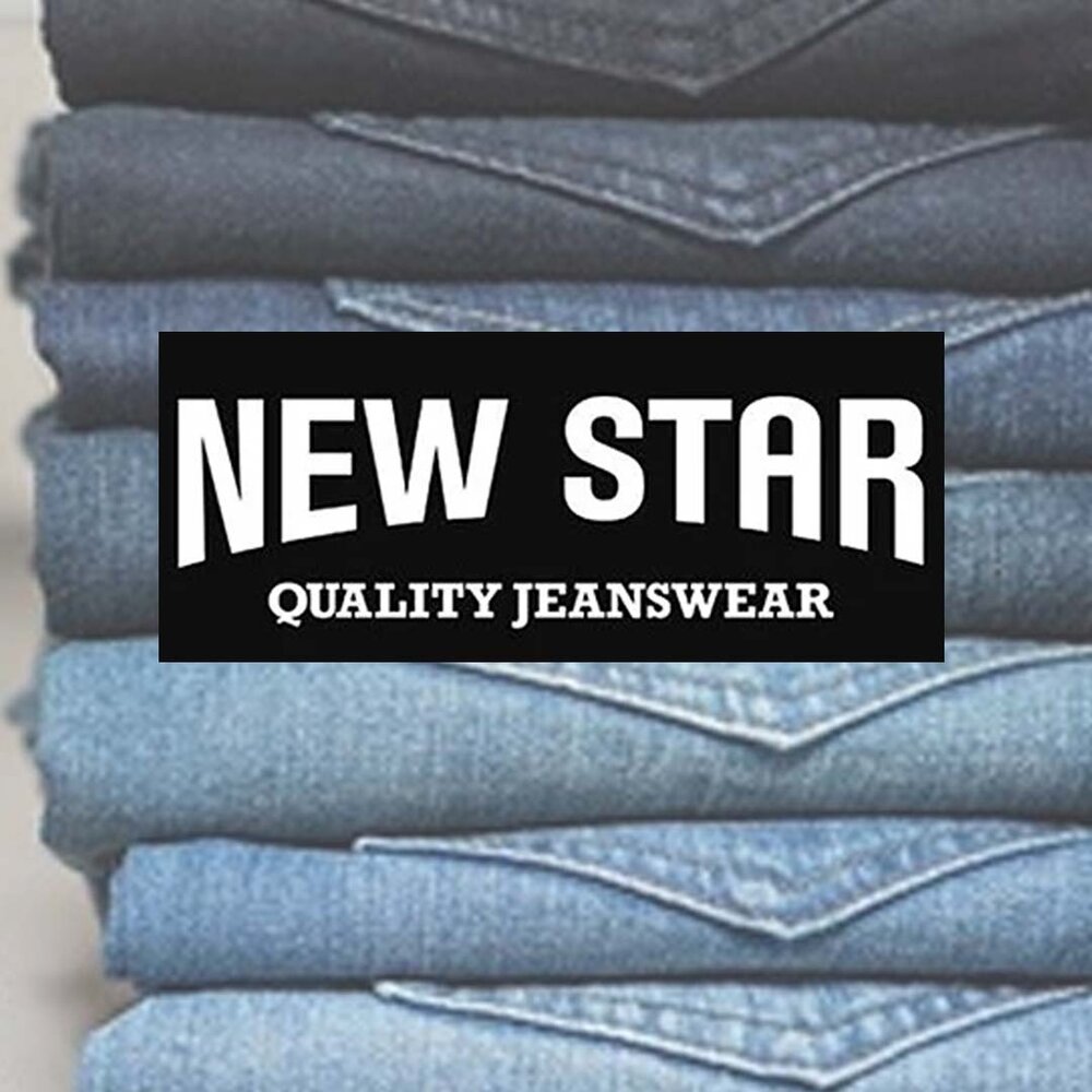 New Star  999 JV-SLIM Stretch Denim Stone Used Jeans Heren