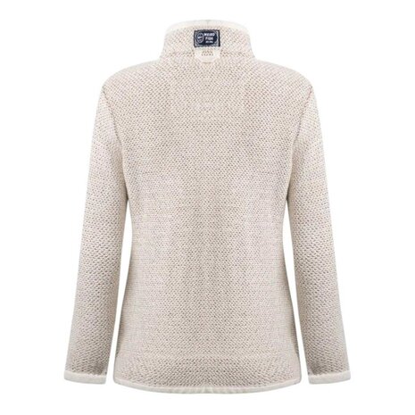 Weird Fish Sontee Full Zip Macaroni Ecru Vest Dames