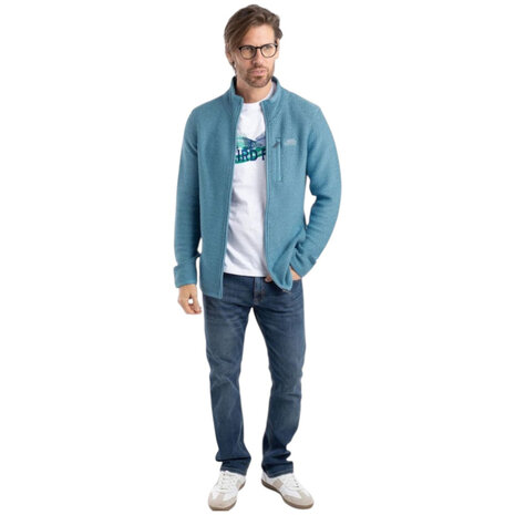 Weird Fish Transom Full Zip Macaroni Bluebird Vest Heren