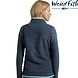 Weird Fish Ariana Full Zip Grid Rich Navy Fleece Vest Dames