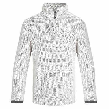 Weird Fish Cruiser 1/4 Zip Macaroni Ecru Sweatshirt Heren