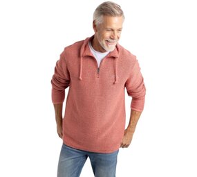 Weird Fish Cruiser 1/4 Zip Macaroni Nantucket Sweatshirt Heren