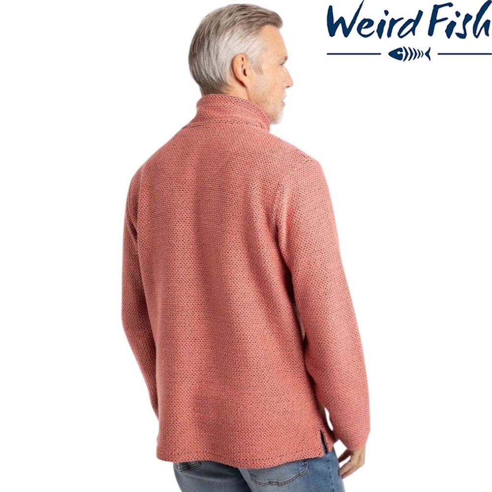 Weird Fish Cruiser 1/4 Zip Macaroni Nantucket Sweatshirt Heren